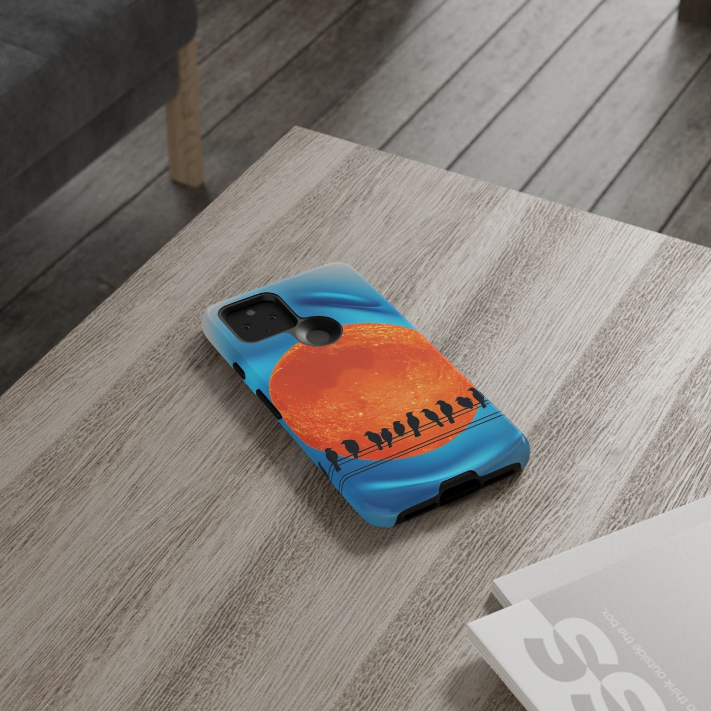 "The Feathered Assembly" Mobile Phone Case (orange)