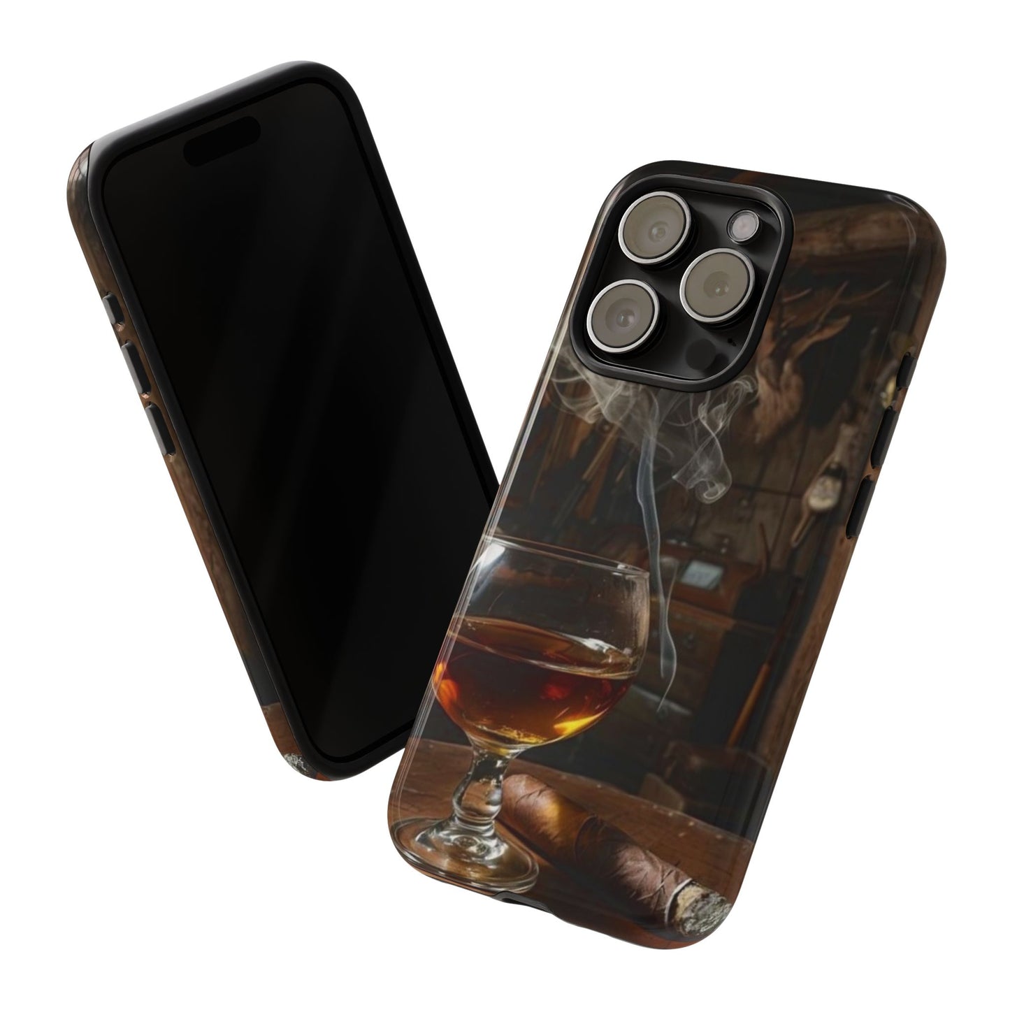 "Hot Whiskey and Cigar" Mobile Phone Case