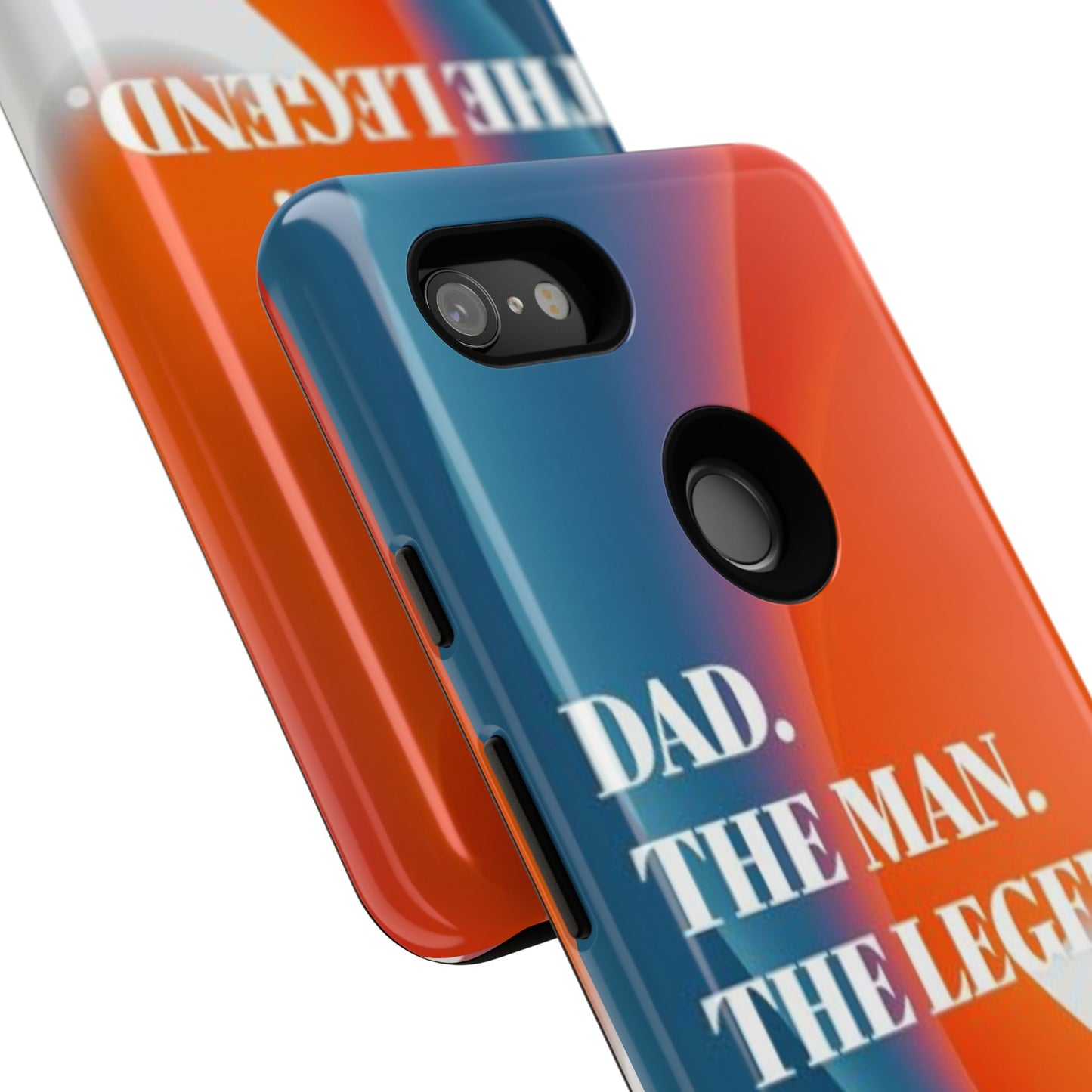 "Dad. The Man. The Legend." Mobile Phone Case (orange)