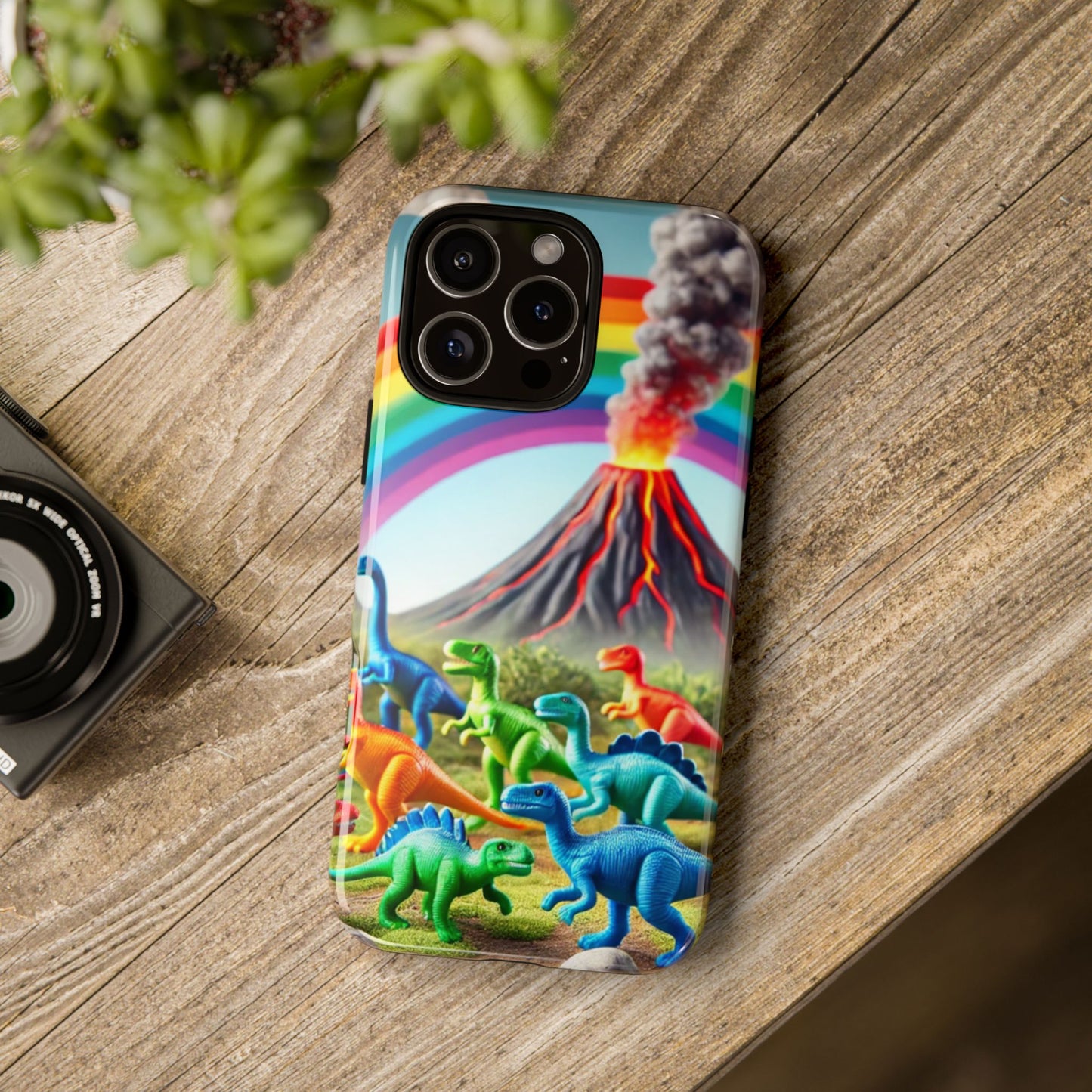 "Rainbow Dinosaurs" Mobile Phone Case