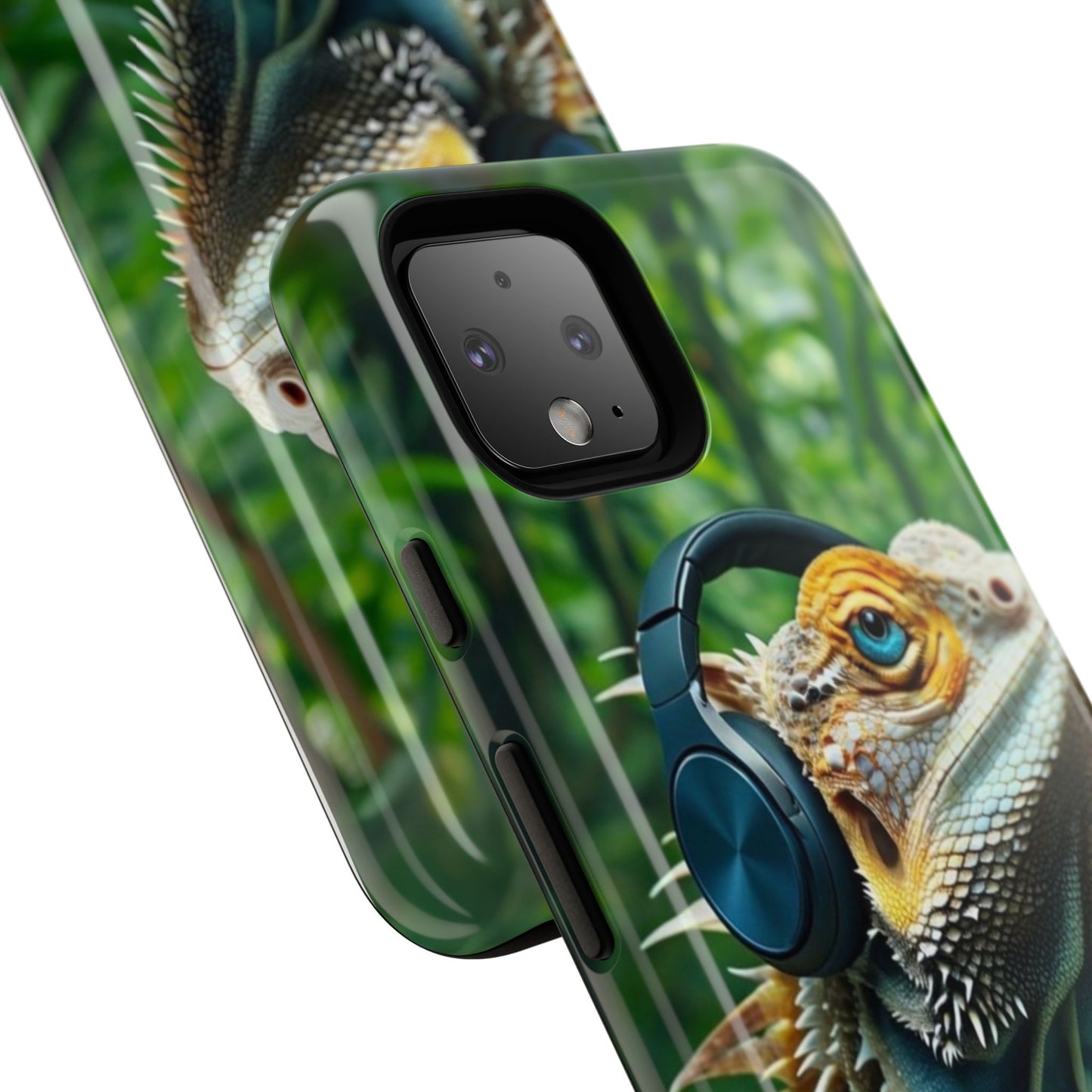 "Bearded Dragon - Jungle Beats" Mobile Phone Case