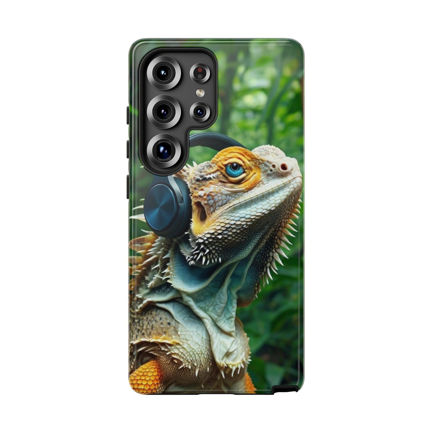 "Bearded Dragon - Jungle Beats" Mobile Phone Case