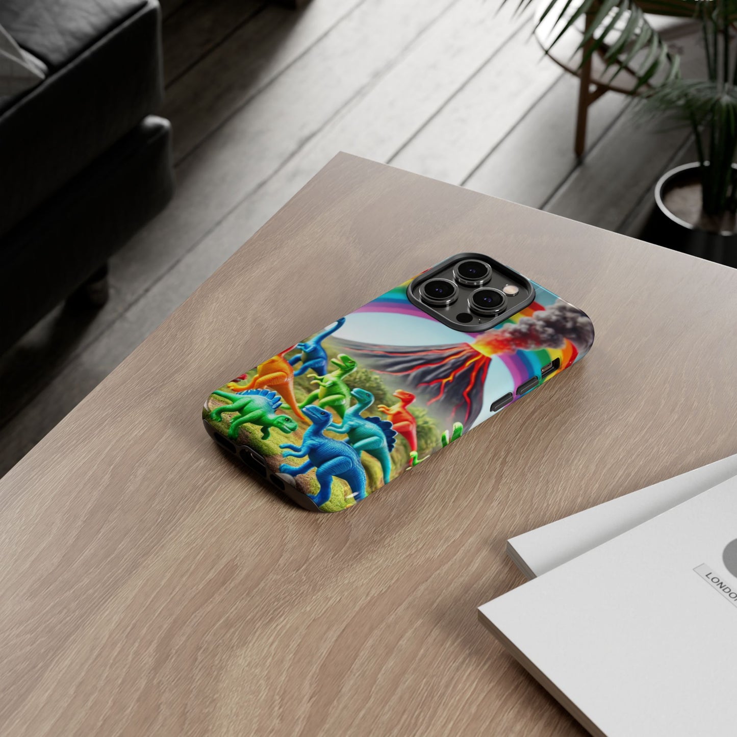 "Rainbow Dinosaurs" Mobile Phone Case