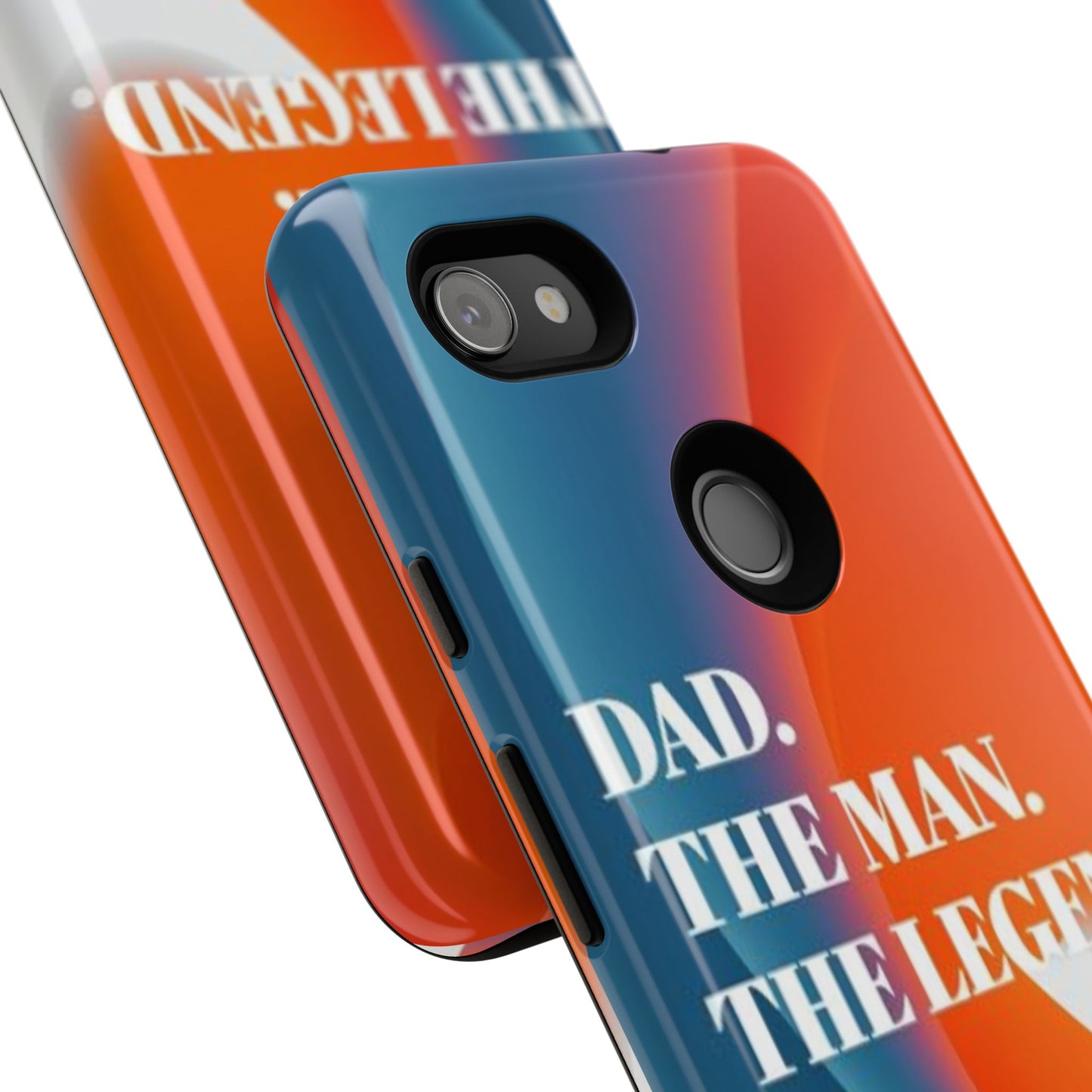 "Dad. The Man. The Legend." Mobile Phone Case (orange)