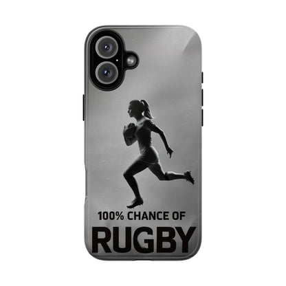 "Rain, Shine, Rugby" Mobile Phone Case