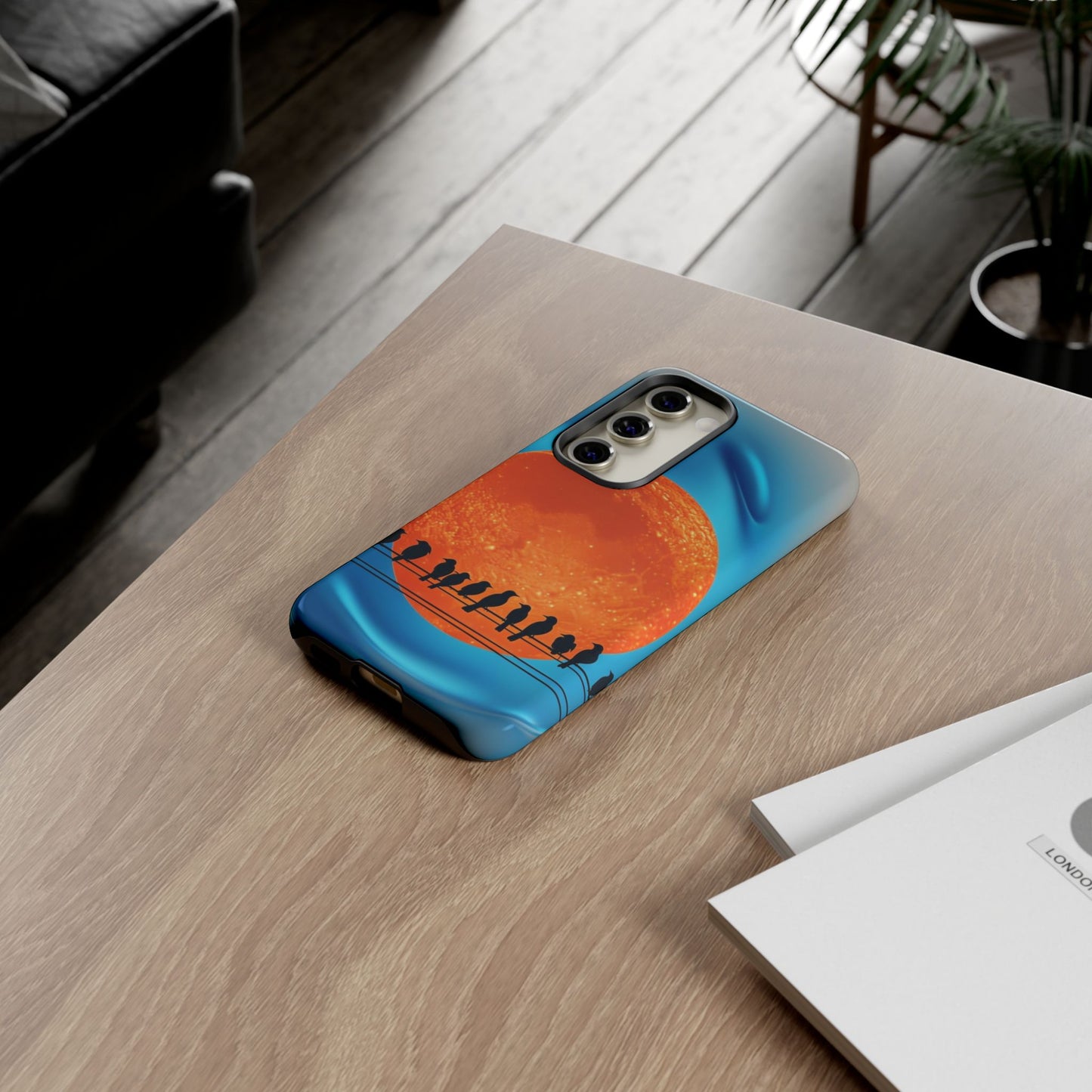 "The Feathered Assembly" Mobile Phone Case (orange)