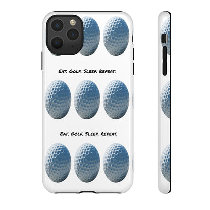 "Eat. Golf. Sleep. Repeat." Mobile Phone Case