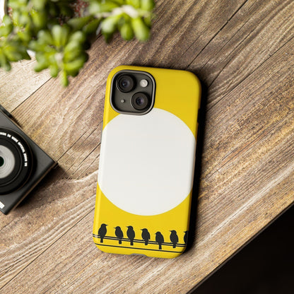 "The Feathered Assembly - Yellow" Mobile Phone Case