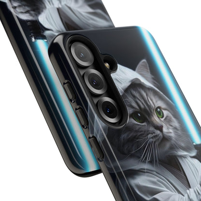 "Jedi Whisker" Mobile Phone Case (blue light sabre)