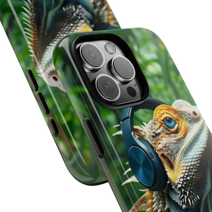 "Bearded Dragon - Jungle Beats" Mobile Phone Case