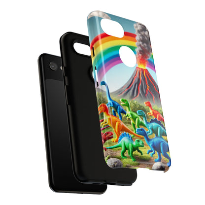 "Rainbow Dinosaurs" Mobile Phone Case