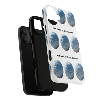 "Eat. Golf. Sleep. Repeat." Mobile Phone Case