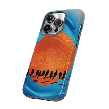 "The Feathered Assembly" Mobile Phone Case (orange)