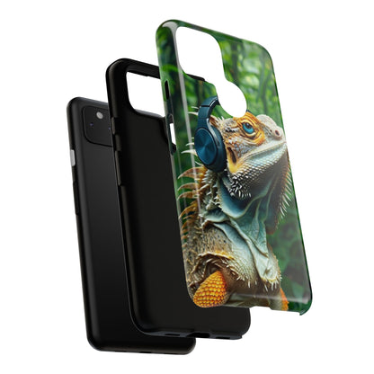 "Bearded Dragon - Jungle Beats" Mobile Phone Case