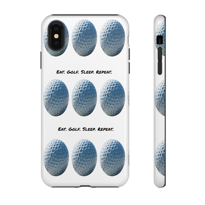 "Eat. Golf. Sleep. Repeat." Mobile Phone Case