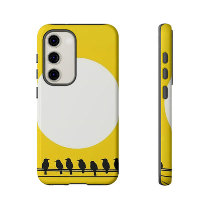 "The Feathered Assembly - Yellow" Mobile Phone Case