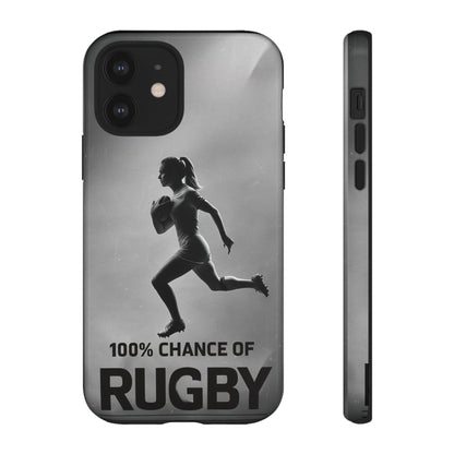 "Rain, Shine, Rugby" Mobile Phone Case