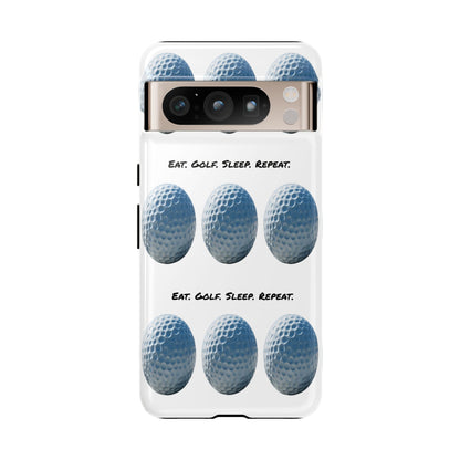 "Eat. Golf. Sleep. Repeat." Mobile Phone Case