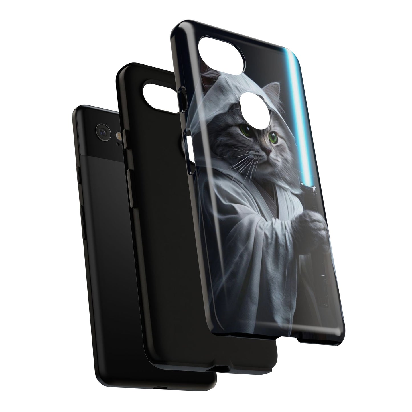 "Jedi Whisker" Mobile Phone Case (blue light sabre)