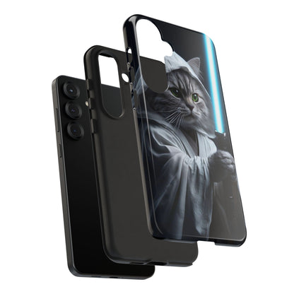 "Jedi Whisker" Mobile Phone Case (blue light sabre)