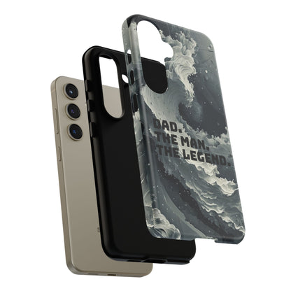 "Dad. The Man. The Legend" Mobile Phone Case (grey)