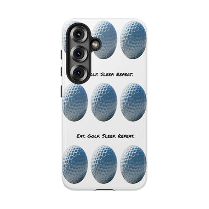 "Eat. Golf. Sleep. Repeat." Mobile Phone Case