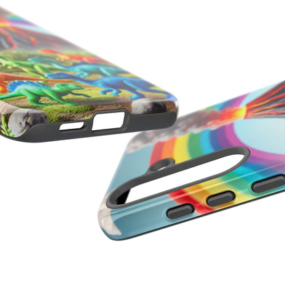 "Rainbow Dinosaurs" Mobile Phone Case