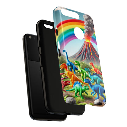 "Rainbow Dinosaurs" Mobile Phone Case