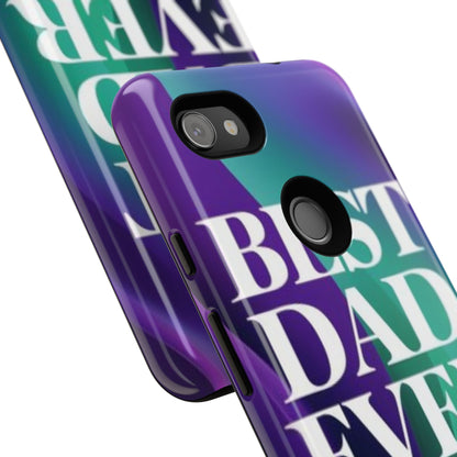 "Best Dad Ever" Mobile Phone Case (purple)