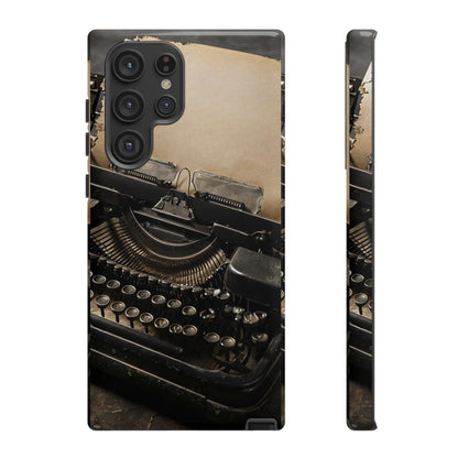 "Fade in. A Writer at the Cusp of Genius" Mobile Phone Case