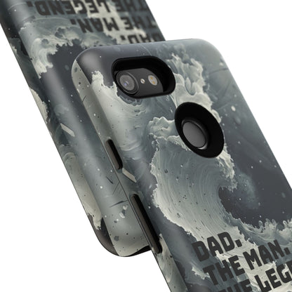 "Dad. The Man. The Legend" Mobile Phone Case (grey)