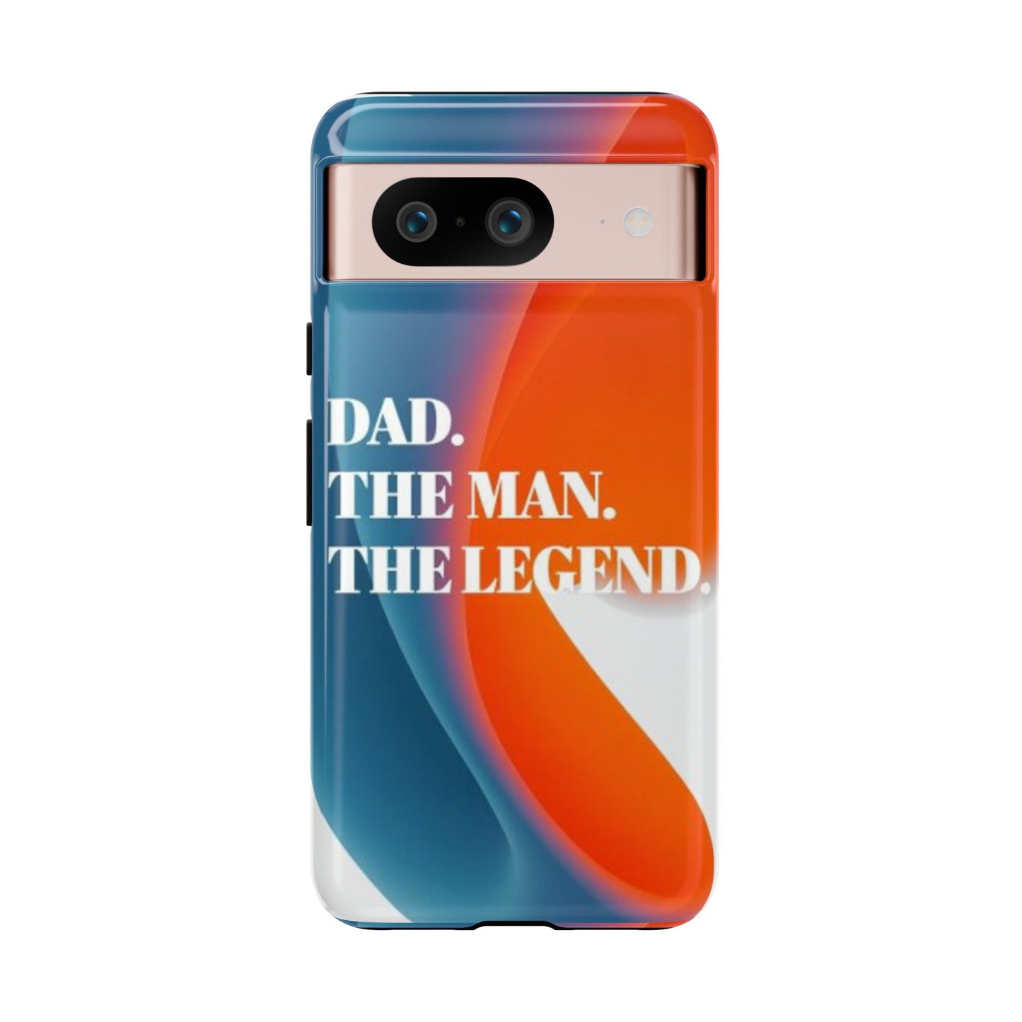 "Dad. The Man. The Legend." Mobile Phone Case (orange)