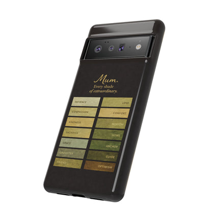 "Every Shade of Extraordinary" Mobile Phone Case (green)