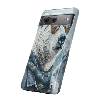"Urban Zen Polar Bear" Mobile Phone Case (blue)