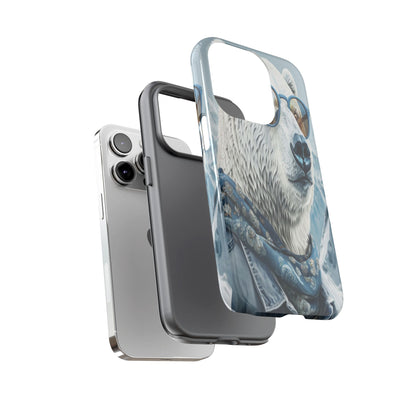 "Urban Zen Polar Bear" Mobile Phone Case (blue)