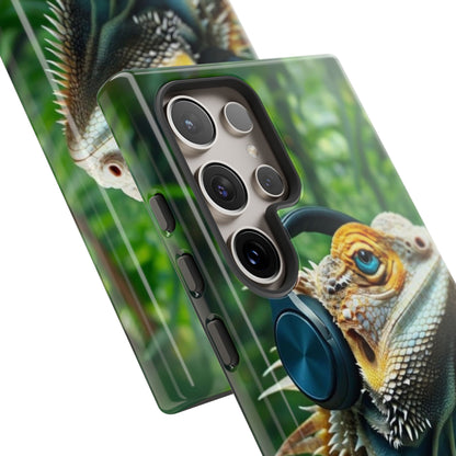 "Bearded Dragon - Jungle Beats" Mobile Phone Case