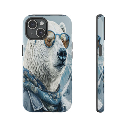 "Urban Zen Polar Bear" Mobile Phone Case (blue)