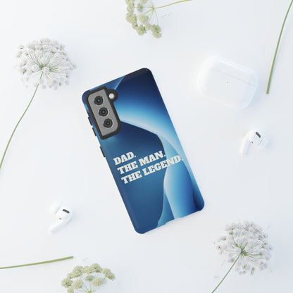 "Dad.  The Man.  The Legend" Mobile Phone Case (blue)