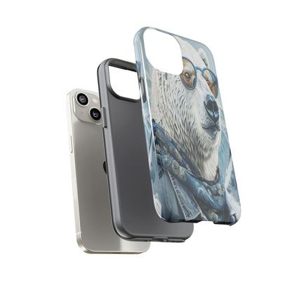 "Urban Zen Polar Bear" Mobile Phone Case (blue)