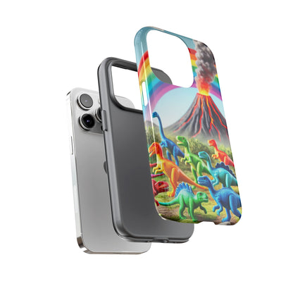 "Rainbow Dinosaurs" Mobile Phone Case