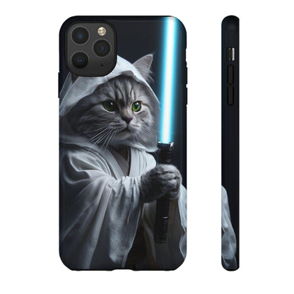 "Jedi Whisker" Mobile Phone Case (blue light sabre)