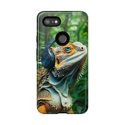 "Bearded Dragon - Jungle Beats" Mobile Phone Case
