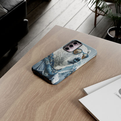 "Urban Zen Polar Bear" Mobile Phone Case (blue)