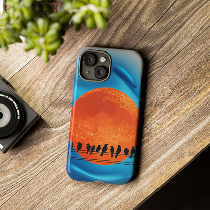 "The Feathered Assembly" Mobile Phone Case (orange)