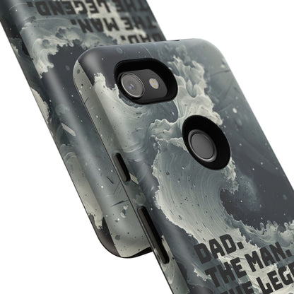 "Dad. The Man. The Legend" Mobile Phone Case (grey)