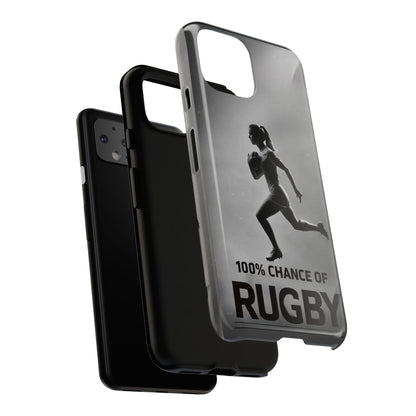 "Rain, Shine, Rugby" Mobile Phone Case