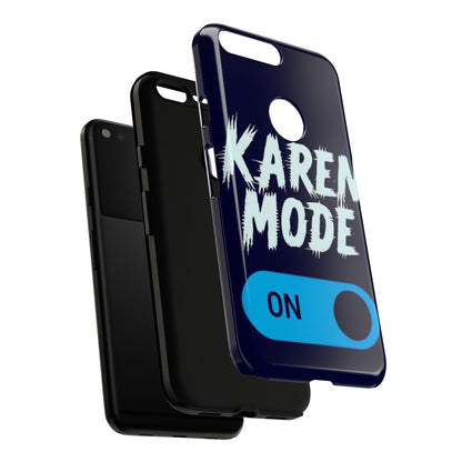 "Karen Mode On" Mobile Phone Case (blue)