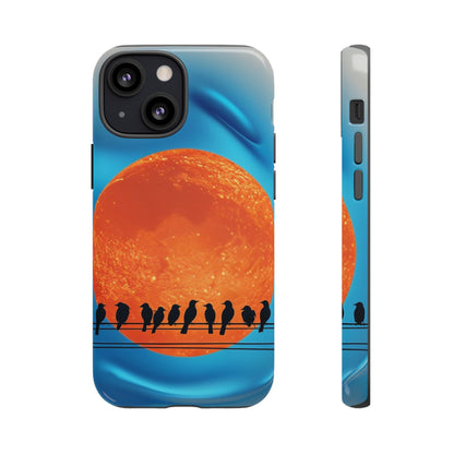"The Feathered Assembly" Mobile Phone Case (orange)