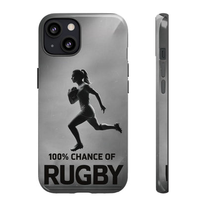 "Rain, Shine, Rugby" Mobile Phone Case
