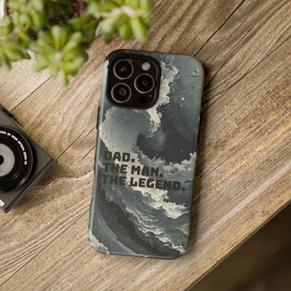 "Dad. The Man. The Legend" Mobile Phone Case (grey)